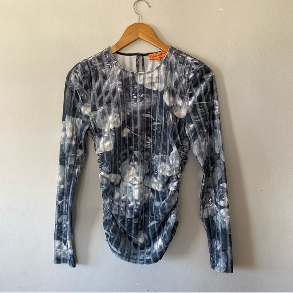 STINE GOYA VANESSA BLOUS METALIZED PEONIES Size XS - Picture 3 of 6